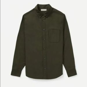 NWT Everlane Slim Fit Japanese Oxford Green XS